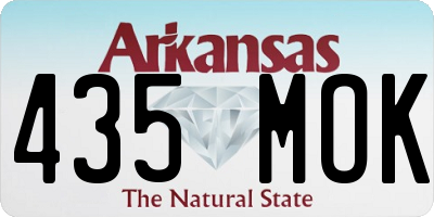 AR license plate 435MOK