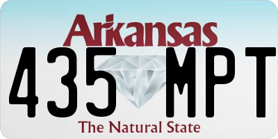 AR license plate 435MPT