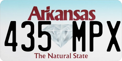 AR license plate 435MPX