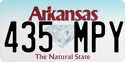AR license plate 435MPY