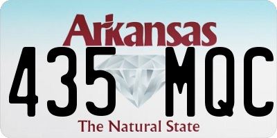 AR license plate 435MQC