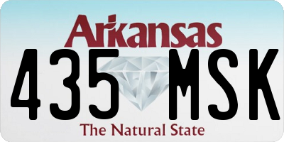 AR license plate 435MSK