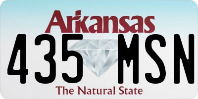 AR license plate 435MSN