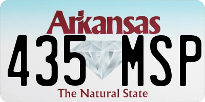 AR license plate 435MSP