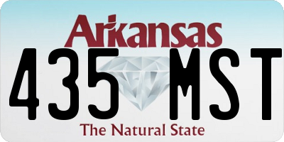 AR license plate 435MST