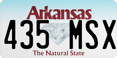 AR license plate 435MSX