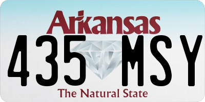AR license plate 435MSY