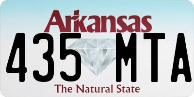 AR license plate 435MTA