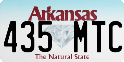 AR license plate 435MTC