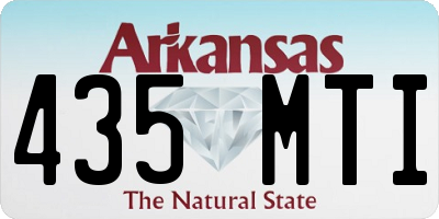 AR license plate 435MTI