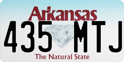 AR license plate 435MTJ