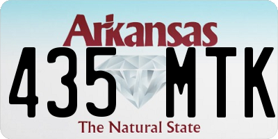 AR license plate 435MTK