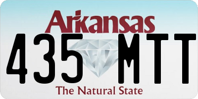 AR license plate 435MTT