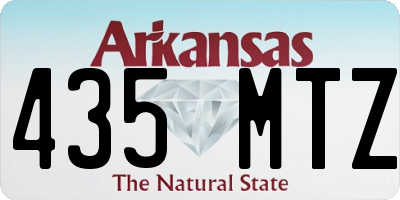 AR license plate 435MTZ