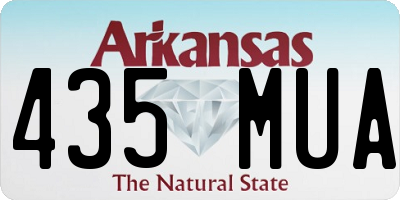 AR license plate 435MUA