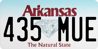 AR license plate 435MUE
