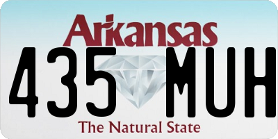 AR license plate 435MUH