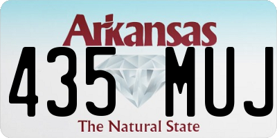 AR license plate 435MUJ
