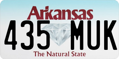 AR license plate 435MUK