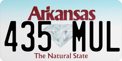 AR license plate 435MUL