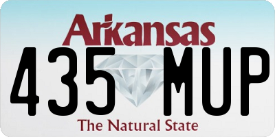 AR license plate 435MUP