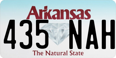 AR license plate 435NAH