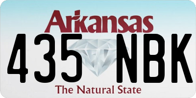 AR license plate 435NBK