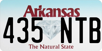 AR license plate 435NTB
