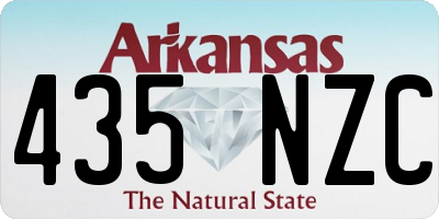 AR license plate 435NZC