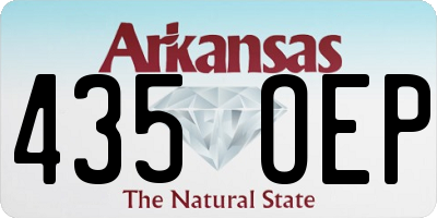 AR license plate 435OEP