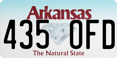 AR license plate 435OFD