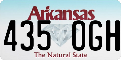AR license plate 435OGH