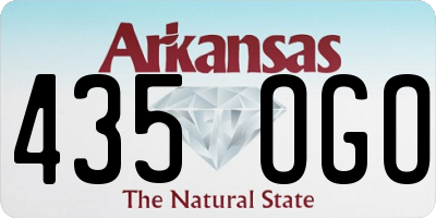 AR license plate 435OGO