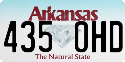 AR license plate 435OHD