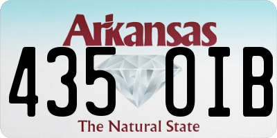 AR license plate 435OIB