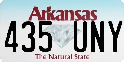 AR license plate 435UNY