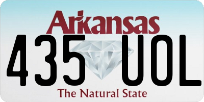 AR license plate 435UOL
