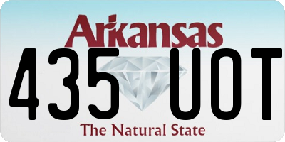 AR license plate 435UOT