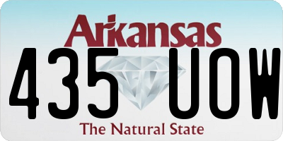 AR license plate 435UOW