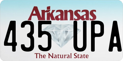 AR license plate 435UPA