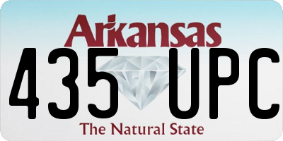 AR license plate 435UPC