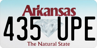 AR license plate 435UPE