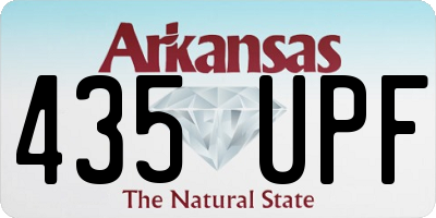 AR license plate 435UPF