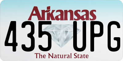 AR license plate 435UPG