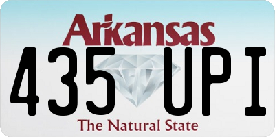 AR license plate 435UPI