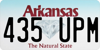 AR license plate 435UPM