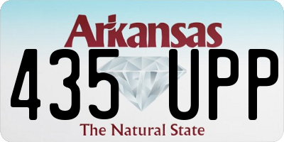 AR license plate 435UPP