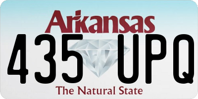 AR license plate 435UPQ