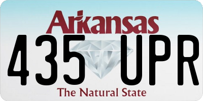 AR license plate 435UPR