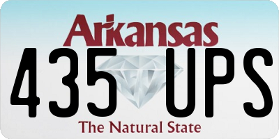 AR license plate 435UPS
